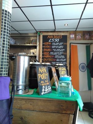 Front desk at Chai Wrap in South East London