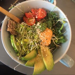 vegan salad  at Oslo Raw - Adamstuen Torg in Oslo