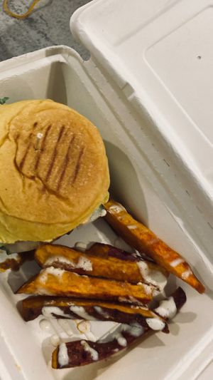 MEATLESS BURGER! at The Organik Kitchen Saigon in Ho Chi Minh City