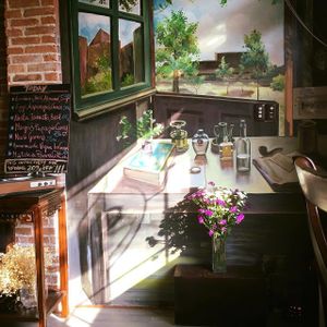 On the wall at The Organik Kitchen Saigon in Ho Chi Minh City