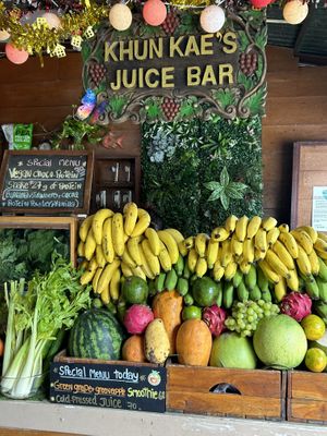   at Khun Kae's Juice Bar in Chiang Mai