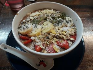 Chocolate Smoothie Bowl at Khun Kae's Juice Bar in Chiang Mai