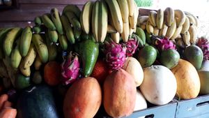 Fruits :) at Khun Kae's Juice Bar in Chiang Mai