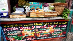 Front of Khun Kae's :) at Khun Kae's Juice Bar in Chiang Mai