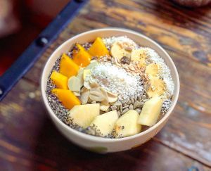 Smoothie bowls  at Khun Kae's Juice Bar in Chiang Mai