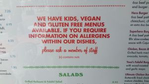 Lots of menus at Lounges - Nostrano Lounge in South West London