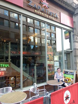 Outside at Zapatista Burrito Bar - Grainger St in Newcastle Upon Tyne