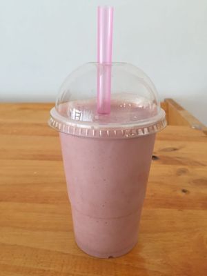 Smoothie  at La Reina Banana in Madrid