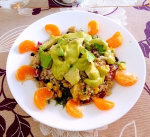 Mexican quinoa salad at La Reina Banana in Madrid
