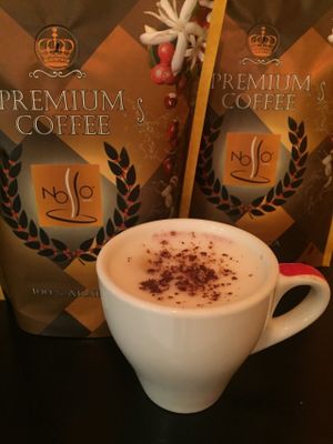 Organic coffee  at La Reina Banana in Madrid