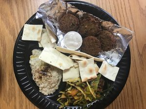 Falafel Plate at Medi's Mediterranean Fusion Restaurant in Macon