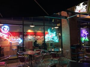 Outside at Zombie Burger in Des Moines