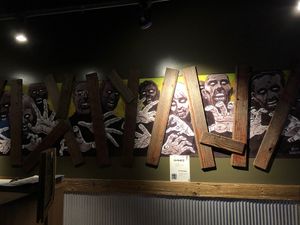 Fun decor at Zombie Burger in Des Moines