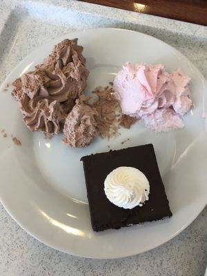 Chocolate and strawberry mouse; chocolate cake ❤️ at 827 Speciality Kitchen - Zsilip in Budapest