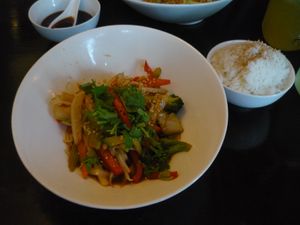 Vegan dish at YUMI in Hamburg