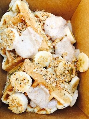 Waffles at kb&co - Fox One Tower in Edmonton