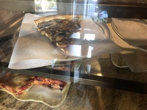 No vegan pizza by the window   at Pazzo Wood Fired Pizza in Wading River