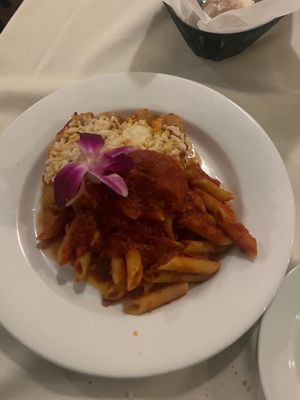 Pasta with tofu and cheese at Pazzo Wood Fired Pizza in Wading River