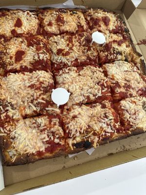 Vegan Sicilian pie   at Pazzo Wood Fired Pizza in Wading River