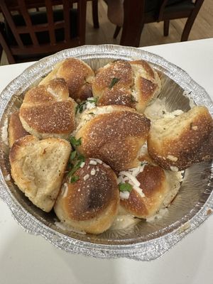 Vegan garlic knots  at Pazzo Wood Fired Pizza in Wading River