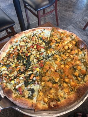 Half traditional/half buffalo tofu   at Pazzo Wood Fired Pizza in Wading River