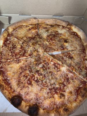 Regular vegan pie  at Pazzo Wood Fired Pizza in Wading River