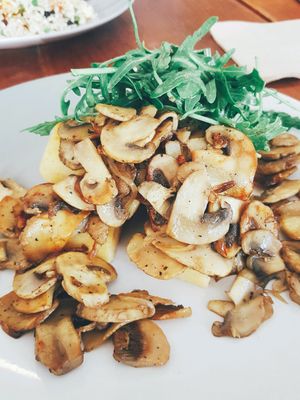 Panfried Mushrooms at The Lost Deli in Adelaide