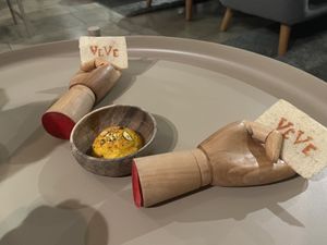 Cracker and spread   at VeVe in Copenhagen