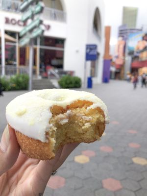 Lemon glazed vanilla donut  at Voodoo Doughnut in Universal City