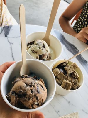 Get the Moosetracks if you want to be dazzled. The Thick Mint is also fabulous   at Dear Bella Creamery in Hollywood