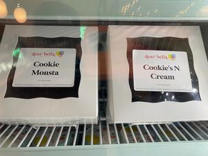 vegan ice cream cakes ready to go!  at Dear Bella Creamery in Hollywood