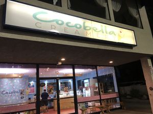 out side at Dear Bella Creamery in Hollywood