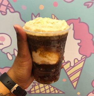 Caramel ice cream root beer float  at Dear Bella Creamery in Hollywood