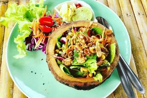 Nut salad at Pure Vegan Heaven in Koh Phangan