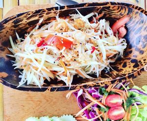 Mushroom Larb at Pure Vegan Heaven in Koh Phangan