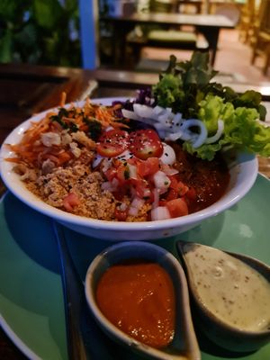Mexican bowl was outstanding! 😋 at Pure Vegan Heaven in Koh Phangan