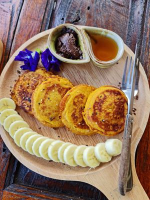 Pancakes at Pure Vegan Heaven in Koh Phangan