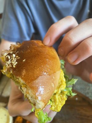 Be careful! Contain eggs!!!  at Pure Vegan Heaven in Koh Phangan