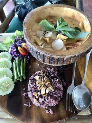 Tom Yum Soup  at Pure Vegan Heaven in Koh Phangan