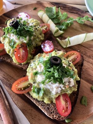Avocado and Feta Toast  at Pure Vegan Heaven in Koh Phangan