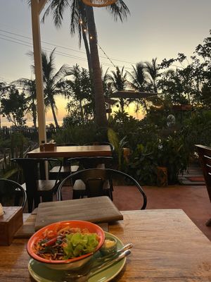 Sunset  at Pure Vegan Heaven in Koh Phangan