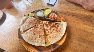 Avocado quesadilla  at Pure Vegan Heaven in Koh Phangan