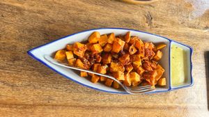 Sweet potato fries  at Pure Vegan Heaven in Koh Phangan