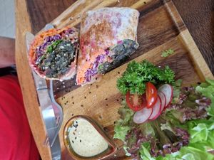 Falafel Wrap at Pure Vegan Heaven in Koh Phangan