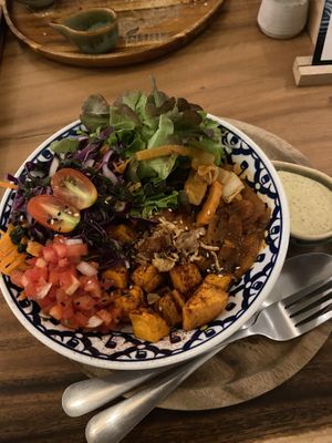 Jackfruit bowl  at Pure Vegan Heaven in Koh Phangan
