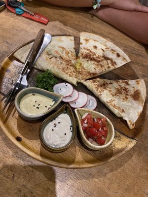 Avocado quesadilla  at Pure Vegan Heaven in Koh Phangan