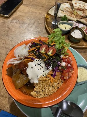 Tofu bowl  at Pure Vegan Heaven in Koh Phangan