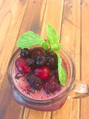 Berrylicious Smoothy  at Pure Vegan Heaven in Koh Phangan