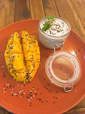 Mango chia pudding  at Pure Vegan Heaven in Koh Phangan