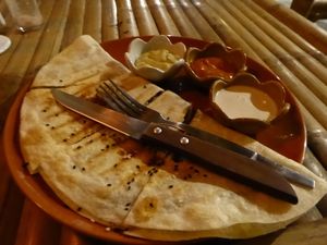 Quesadillas at Pure Vegan Heaven in Koh Phangan
